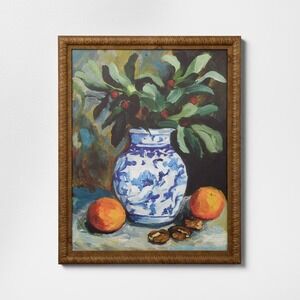 16x20 Ginger Jar Still Life Framed Wall Art - Threshold Studio McGee Christmas